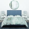 thumbnail image 2 of Designart 'Whitewashed Syrah' Geometric Duvet Cover Set, 2 of 4
