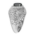 thumbnail image 2 of Sterling Silver with Natuarl Black Diamond and White Topaz Dome Ring, 2 of 4