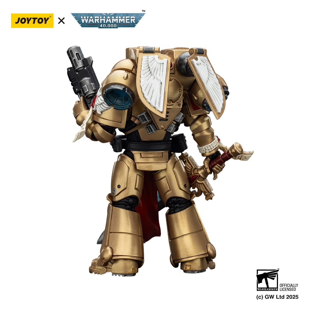 [IN STOCK] JOYTOY Warhammer 40K 1/18 Action Figures Blood Angels Sanguinary Guard 1 with Inferno Pistol and Encarmine Blade