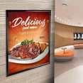 thumbnail image 2 of Azar Displays 300342-BLK Wall Mount Plastic Snap Poster Frame 22" x 28" Portrait/Landscape Sign Holder Frame, 2 of 12