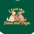 thumbnail image 4 of Inktastic I Love My Nana and Papa Cute Dogs Boys or Girls Baby Bib, 4 of 4