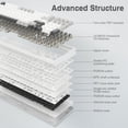 thumbnail image 6 of Restored AULA F99 Wireless Mechanical Keyboard,Tri-Mode BT5.0/2.4GHz/USB-C Hot Swappable Custom Keyboard,Pre-lubed Linear Switches,RGB Backlit Computer Gaming Keyboards for PC/Tablet/PS/Xbox (Refurbished), 6 of 9