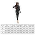 thumbnail image 4 of IBTOM CASTLE Women Muslim Swimsuits Modest Burkini Swimwear Islamic Long Sleeve Full Cover Swim Top Leggings Pants ​Bathing Suits M Black Flower & Split, 4 of 8