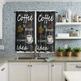 thumbnail image 5 of Farmhouse Coffee Beans Black Curtain Home Decoration Living Room Short Curtains Window Treatments For Kitchen Bedroom, 5 of 7