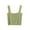 Green, variant on Women's Knit Cotton Crop Camis Summer Cute Square Neck Sleeveless Basic Tank Top Lightweight Airy Going Out Crop Tops Beige