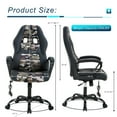 thumbnail image 7 of YRLLENSDAN Massage Gaming Chair Video Game for Adults, PU Leather Computer Chair with Arms & Massaging Back Ergonomic High-Back Video Game Chair for Men Women, Camo, 7 of 7