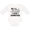 thumbnail image 3 of Inktastic My Best Friend is My Godmother with Hearts Boys or Girls Long Sleeve Baby Bodysuit, 3 of 5