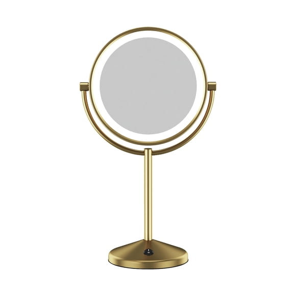 Espejo de maquillaje Conair con luz LED, batería con aumento de 1X/10X