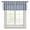 Blue, variant on Grey Striped Semi Sheer Valance Curtains Rustic Country Stripes Farmhouse Modern Voile Valances Curtain Rod Pocket Small Window Treatment for Kitchen Bathroom Cafe 60"x18"