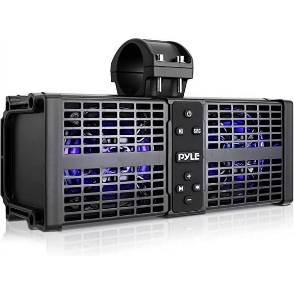 Pyle Bluetooth 2.0 Channel ATV/UTV 11" Sound Bar, Black