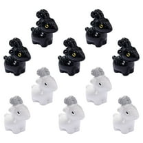 MLINS 10pcs Tiny Resin Sheep Animal Models Mini Goat Figurines For Garden And Indoor Decor Adorable Miniature Animal Figurines For Tabletop Decorations