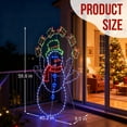 thumbnail image 6 of CZBZ 5FT Fun Juggling Snowman Christmas Yard Decorations, Pre-lit 2D Animated Snowman with 358 LED Multi-Color Lights and Stakes for Xmas Outdoor Holiday Indoor Decor, 6 of 11
