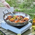 thumbnail image 7 of Inqibee Paella Pan with Lid Tri-Ply Stainless Steel,Induction Compatible,Dishwasher and Oven Safe 12 inch., 7 of 7
