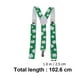 thumbnail image 5 of EeaseMX 2 tirantes elásticos de trébol de cuatro hojas de 2,5 cm de ancho con 3 clips para hombres y mujeres (trébol de cuatro hojas verde), 5 of 7