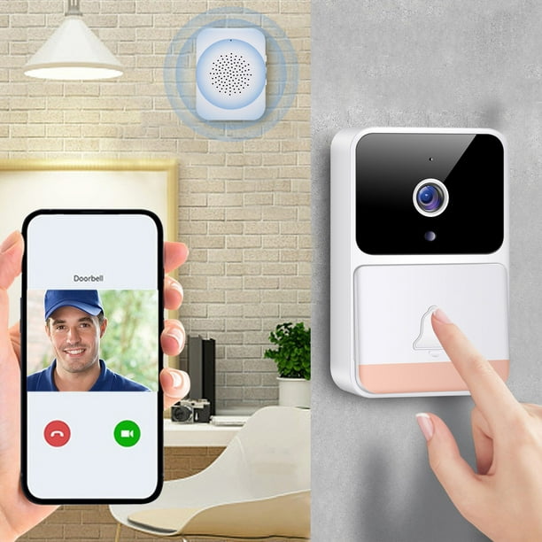 Yhmxh Electronics Smart Home Smart Doorbell Smart Wireless Remote Video Doorbell Intelligent Visual Doorbell Home HD Night Vision Wifi Security Door Doorbell Door Bell - Walmart.ca