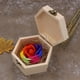 thumbnail image 5 of Jabón de baño con flor de rosa arcoíris con caja de madera, jabón de rosas en caja de regalo, baúl de almacenamiento para aniversario/cumpleaños/boda/día de San Valentín/día de la madre/orgullo, 5 of 6