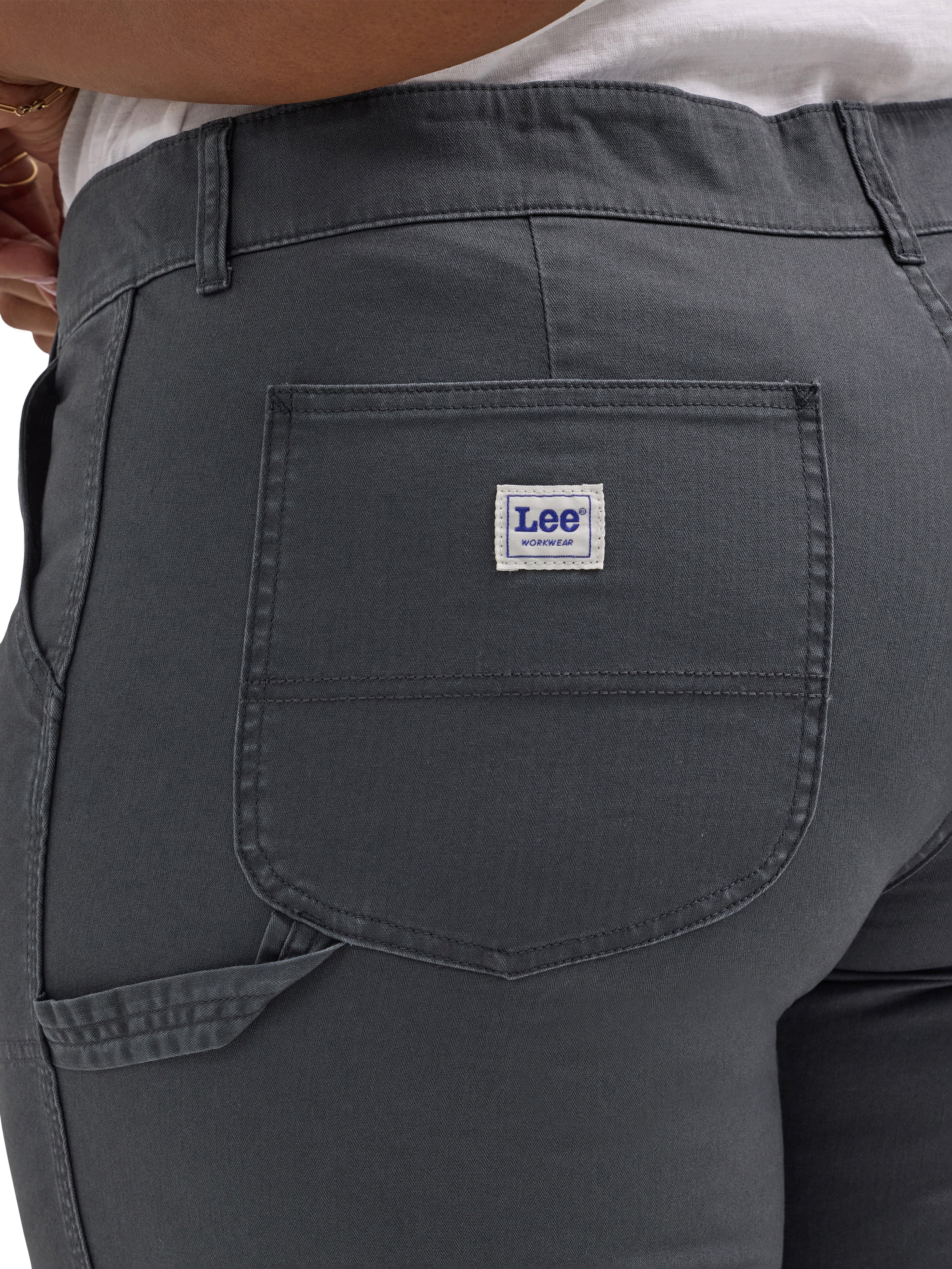 Lee Women's Plus Heritage Mid Rise Slim Straight Carpenter Crop