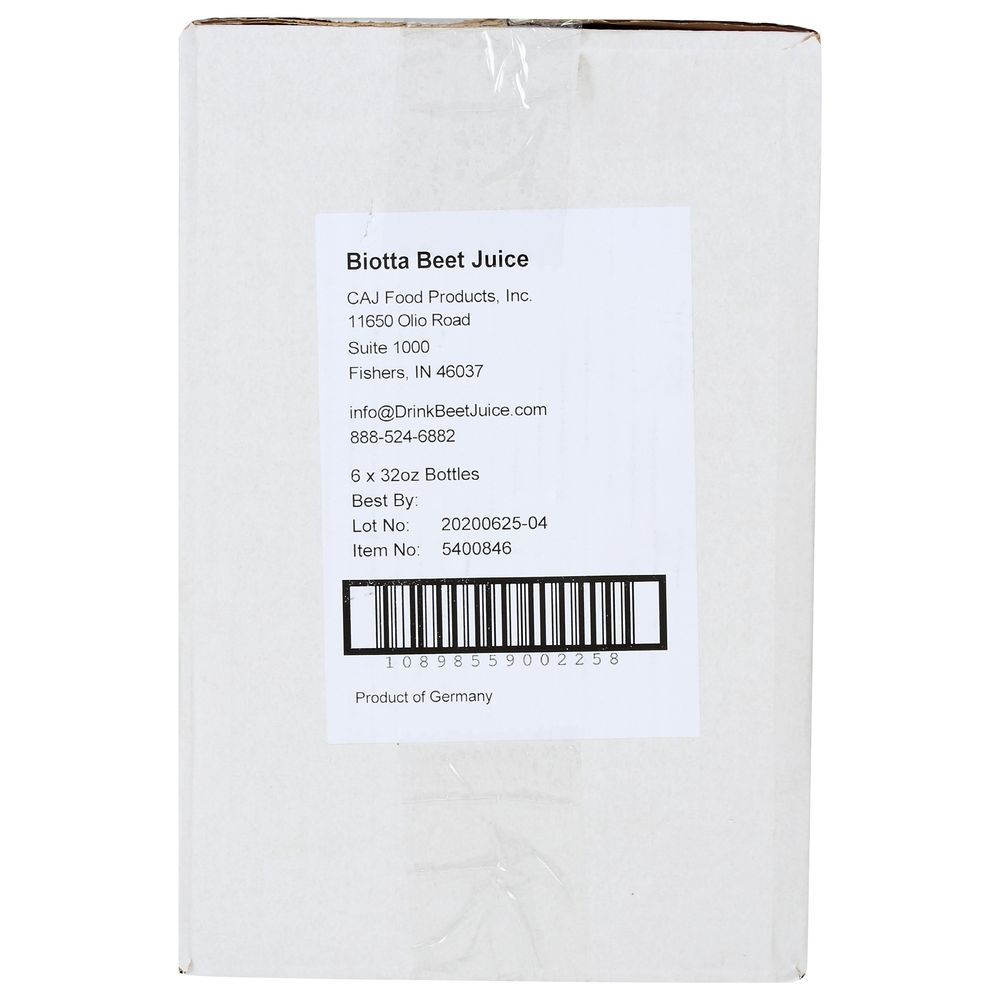 Biotta 100 Percent Beet Juice, 32 Fluid Ounce -- 6 per Case.