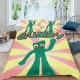 thumbnail image 2 of El Show de Gumby Conjunto de sábanas temático, trío de piezas, cómodo y amigable con la piel, diseño único, regalo de decoración para el hogar para familiares, amigos y fans, 90 cm * 190 cm, 2 of 6