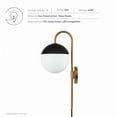 thumbnail image 6 of Stellar 1-Light Wall Sconce Opal Satin Brass, 6 of 7