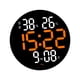 thumbnail image 1 of Reloj de pared Zulema Reloj electrónico digital Reloj digital 10 pulgadas Naranja, 1 of 8
