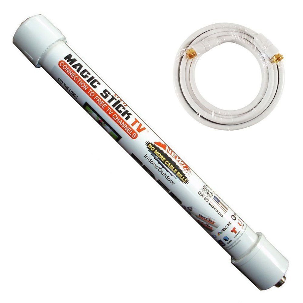 Magic Stick TV Digital TV Antenna Reception Signal Booster with 20ft