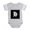 Heather Gray, variant on CafePress - Gothic Initial H - Cute Infant Baby Football Bodysuit