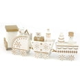 thumbnail image 4 of Juguete del tren, Mini juguete de madera de la decoración de la Navidad de los niños de la Navidad Juguete del tren de madera de alta capacidad, 4 of 12