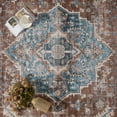 thumbnail image 7 of FEELHOME 8'x10' Area Rug Machine Washable Soft Vintage Distressed Non Slip Carpet for Living Room Bedroom Dining Room Red, 7 of 7