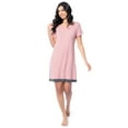 thumbnail image 2 of Fruit of the Loom Women's Soft and Breathable Pajama Sleepshirt, Sizes S-5X, 2 of 8