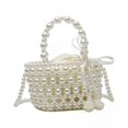 thumbnail image 1 of Bolso de cuentas para mujer,bolso de verano para mujer,bolso de moda,bolso hecho a mano,bolsa con correa para el hombro desmontable,bolso,bolso de cubo creativo,bolso de, 1 of 8
