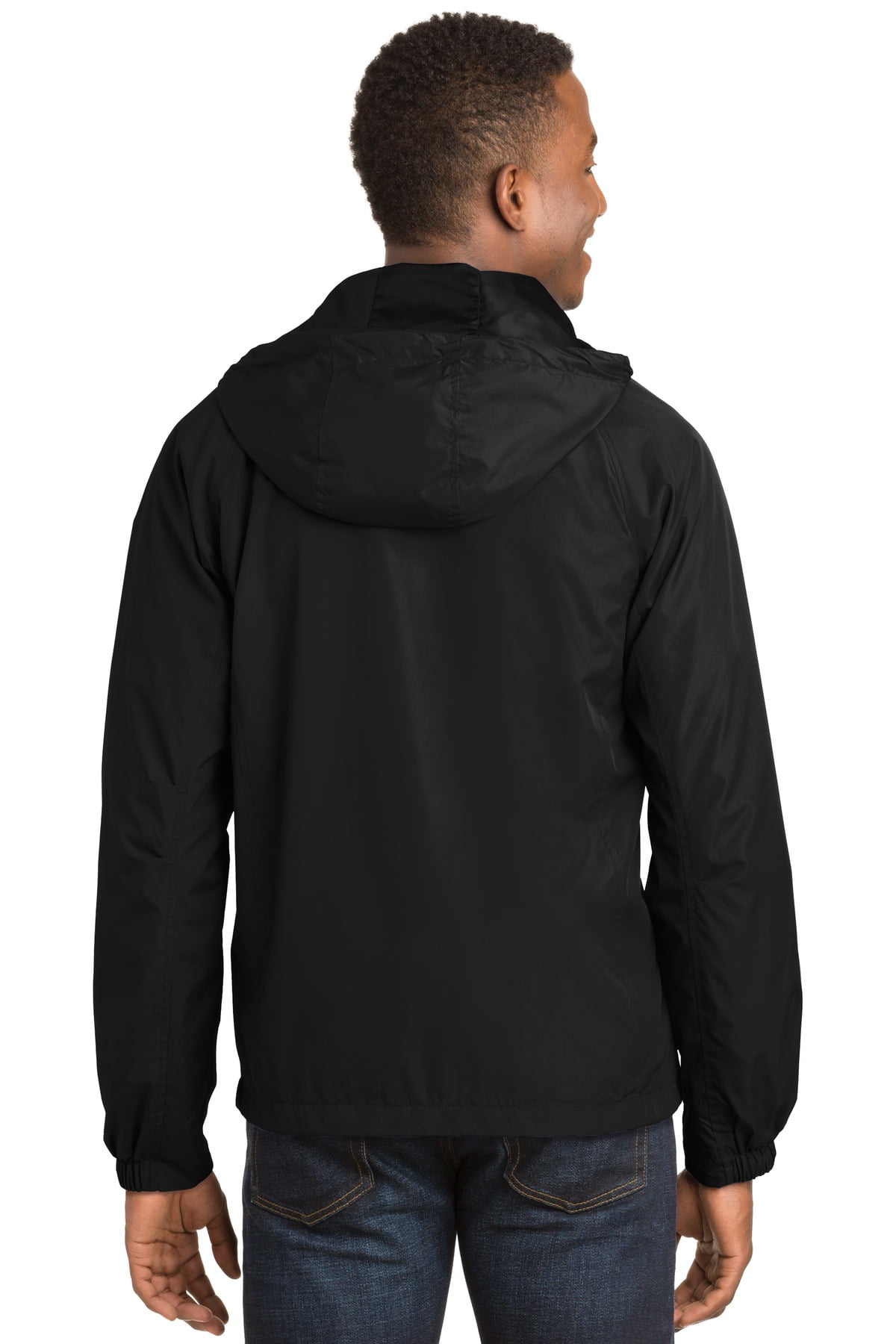 Supreme Cotton Hooded Raglan Jacket Black