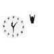thumbnail image 1 of Reloj De Pared Con Diseño De Bailarina De Ballet, Silencioso, Decorativo Y Encantador Para Cocina, Oficina, Hogar, Estatua De Roca Con Gesto De Mano, Artesanías, Escultura Creativa, Dedo Para, 1 of 8