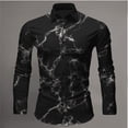 thumbnail image 1 of Camisa de manga larga para hombre, estilo informal, estilo urbano, moda, estampado 3D, estilo Harajuku, talla grande, formal, con diseño de relámpago, 1 of 6