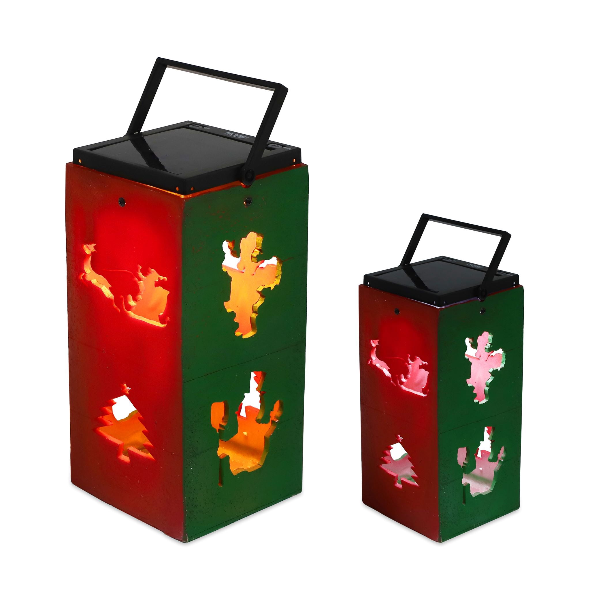 Solar Decorative Portable Lantern - Christmas