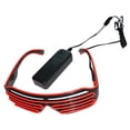 thumbnail image 1 of leyfeng Gafas LED 10 colores Opcional Light Up El Wire Neon Rave Gafas Twinkle Glowing Party, 1 of 7