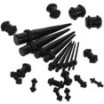 23pcs Taper Ear Stretching Plug Expanders Stretchers
