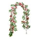 thumbnail image 2 of Artificial Poinsettia Red Berry Decorations, Twisted Hanging Red Berries Artificial Christmas Ivy, Festive Christmas Atmospheres Arrangement, Holiday Home Decor, Easy Install, Durable Plastic, for, 2 of 6