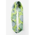 thumbnail image 2 of Bimba Foulard Foulard Imprimée en Pure Soie Vert Mérou Poisson Océan pour Femme, Tête Cou, Bandanas 40 x 40 Pouces, 2 of 6