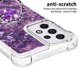 thumbnail image 3 of Funda para Samsung Galaxy A33 5G con Brillo Líquido Flotante, Purpurina, Parachoques y Anillo Giratorio Soporte, 3 of 5