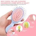 thumbnail image 2 of 12pcs Mini Wet Hair Brush for Women Teen Girls Toddler Wet Dry Hair, Travel Hairbrush, Valentines Day Bulk Gifts, Bachelorette Party Favors, Bridesmaid Gift Spa Party Supplies, Stocking Stuffers, 2 of 4