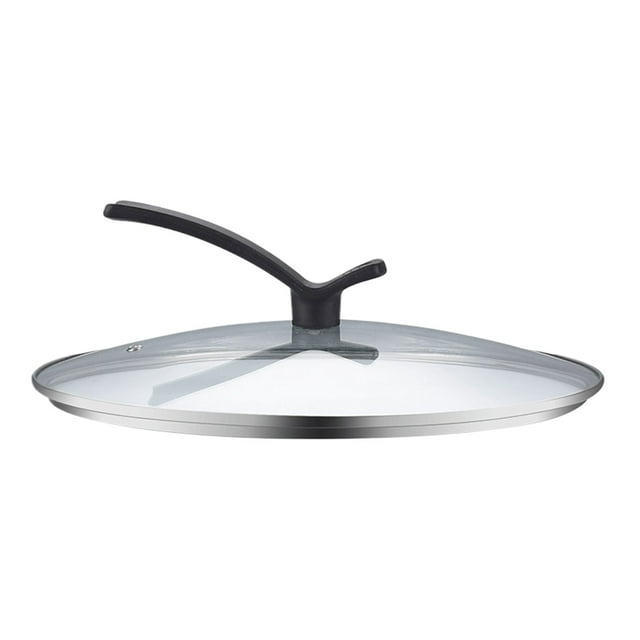 Maytalsory Transparent Color Impact Resistant Household Lid Fire-Resistant Handle Edge Wrapping Technology 20cm【Vertical cover】
