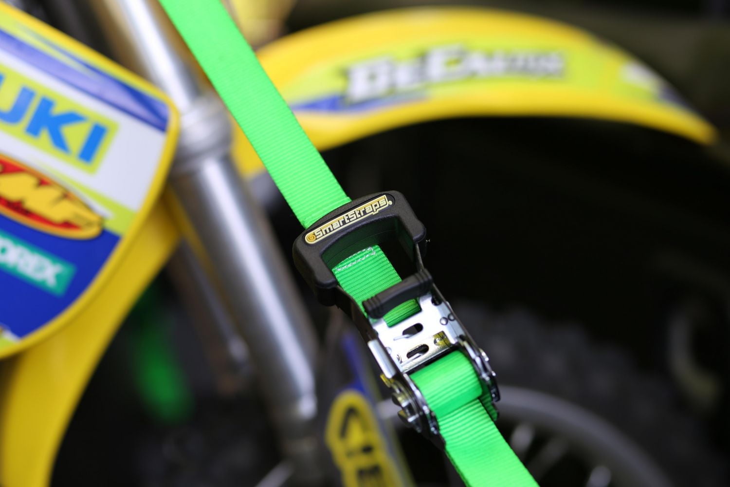 SmartStraps 14' 1500 lb Padded D-Handle Ratchet Tie Down, Pack of 4