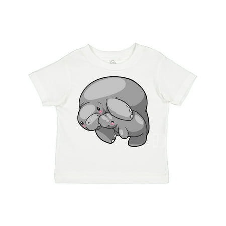 

Inktastic Cute Manatee Family Gift Toddler Boy or Toddler Girl T-Shirt