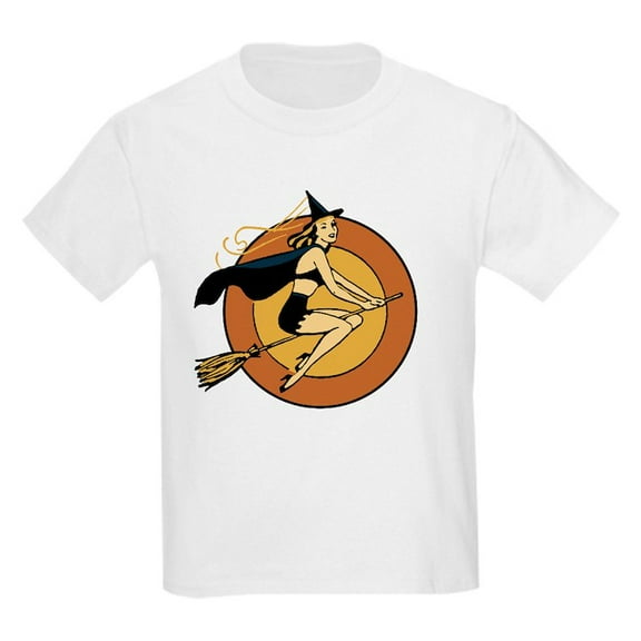 CafePress - Retro Witch T Shirt - Light T-Shirt Kids XS-XL