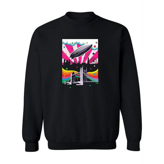 Psychedelic Monuments Sweatshirt Women -Image by Shutterstock, Female 3X-Large