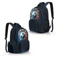 thumbnail image 2 of DISNIMO 3D Soccer Ball Print Kids Backpack for Boys 17 Inch Lightweight School Bookbag with Adjustable Straps Large Capacity Backpack for Primary Middle Students, Back to School Supplies, 2 of 7