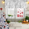 thumbnail image 6 of 2 Pack Valances for Windows, Gray Marble Window Valances for Living Room/Bedroom/Bathroom, Minimalism Modern Abstract Ombre Texture Light Filtering Kitchen Curtain Valance 60"W x18" L, 6 of 9