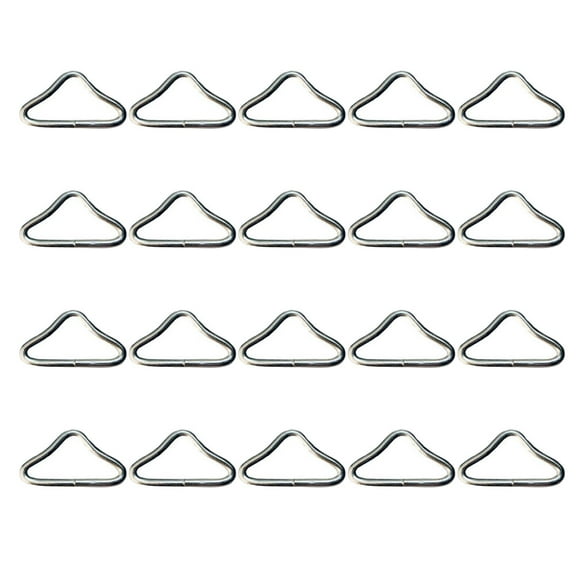 Arborister 20 Trampoline Spring Buckle Triangle Rings V-Shaped Accessories