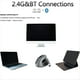 thumbnail image 2 of Ratón Óptico Vertical Ergonómico Recargable de Modo Dual USB 2.4G Inalámbrico + Bluetooth para Computadora Portátil Gris, 2 of 5